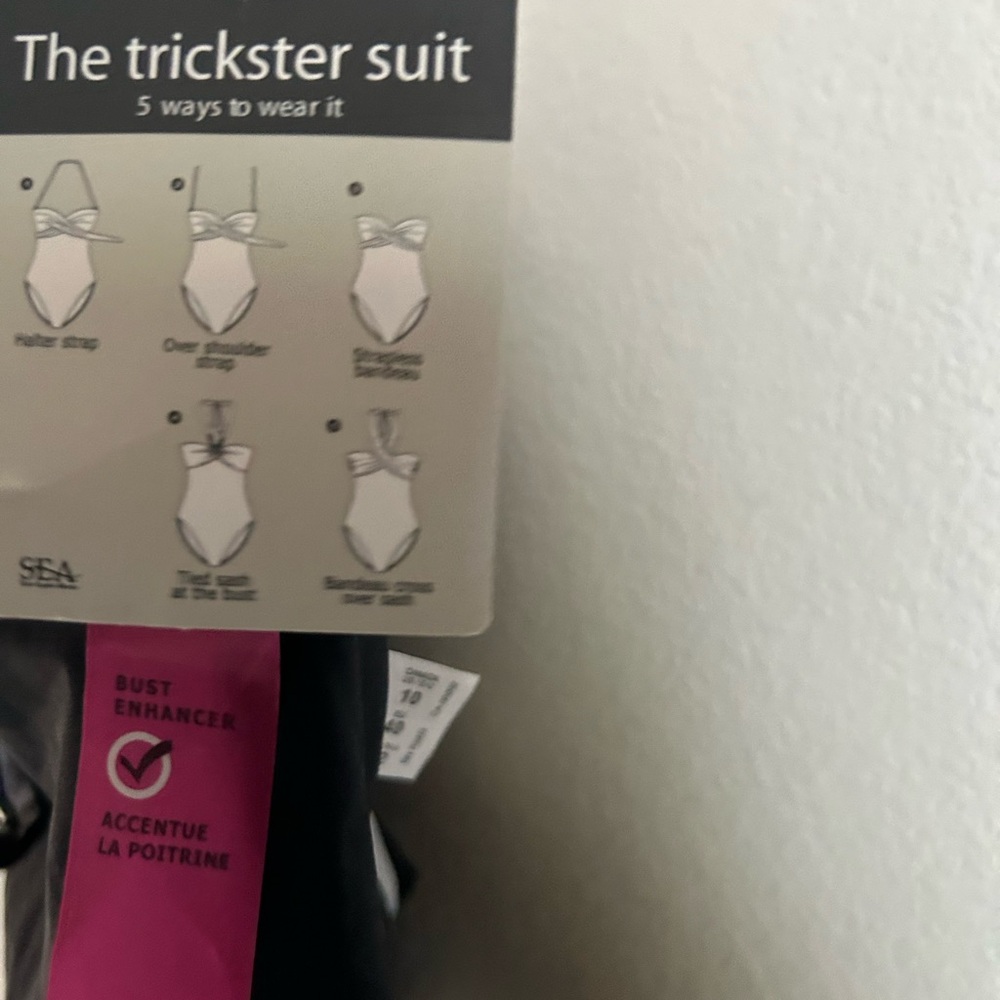 NWT Christina Black and White Striped Swimsuit 🌹 the trickster suit - Picture 3 of 7